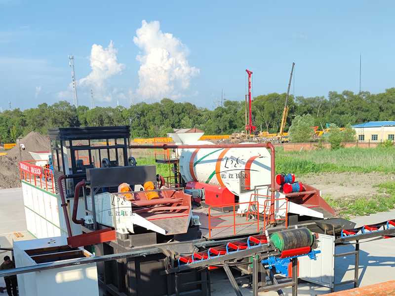 有機污染場地土壤淋洗修復現場