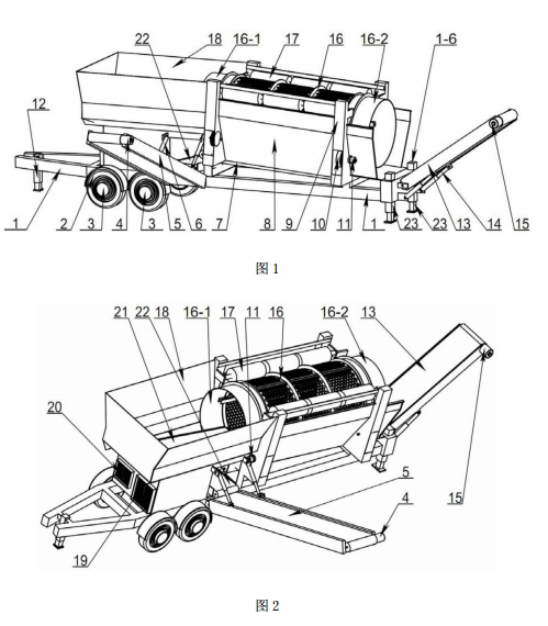 1504666156980018.png 移動式滾筒篩分機立體結構示意圖