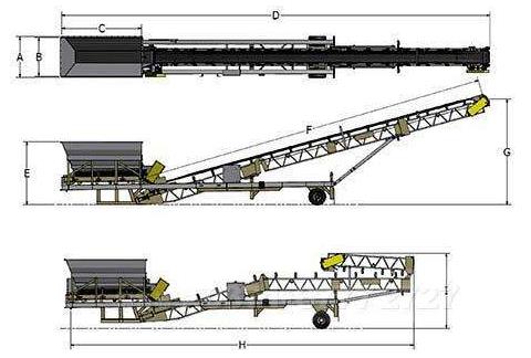 皮帶輸送機結構圖