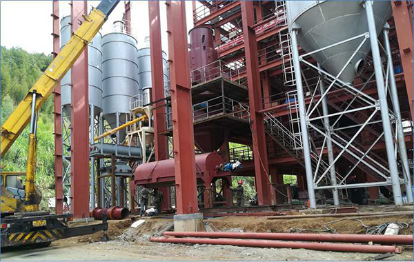 陶粒回轉窯安裝現場