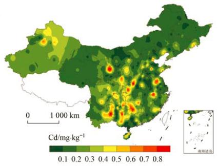 農田重金屬鎘含量插值 農田重金屬鎘含量插值